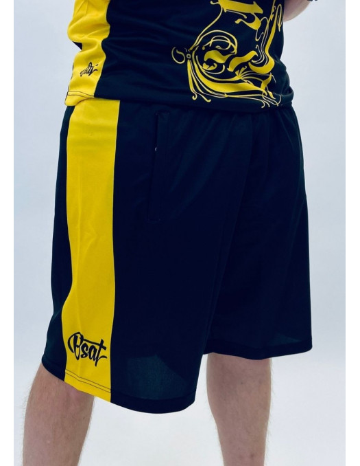 Glory Mesh Shorts BlackNYellow by BSAT