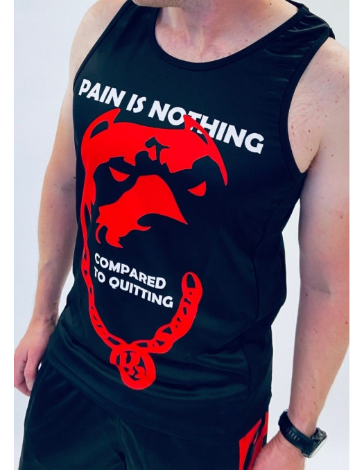 Pain is Nothing Mesh Tank Top by Pitbos