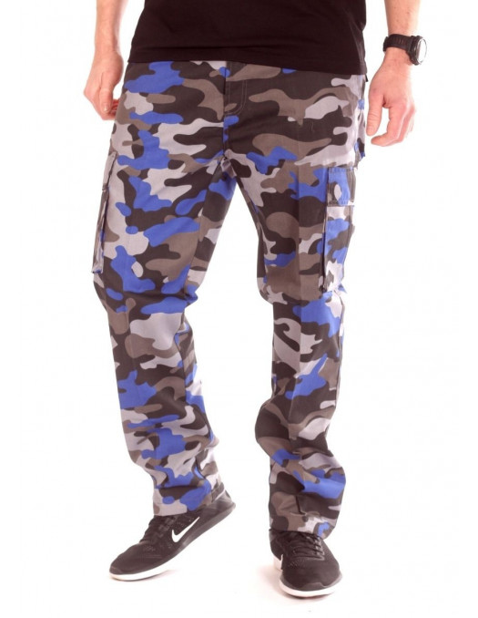 Access Cargo Pants Grey n Blue