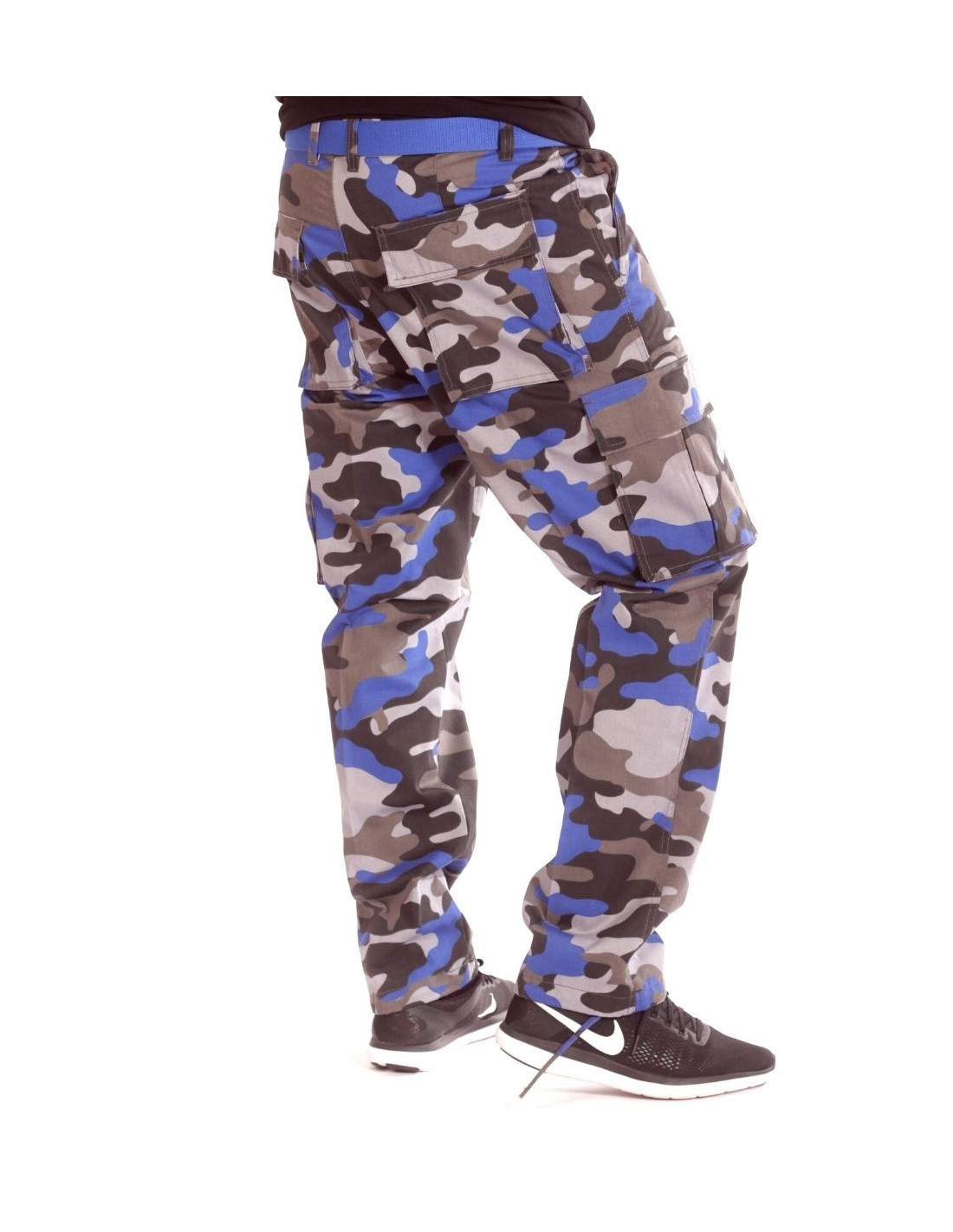 grey blue cargo pants