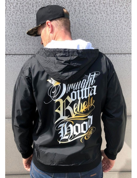 Rebels Hood Windrunner Jacket by BSAT BlackNWhite