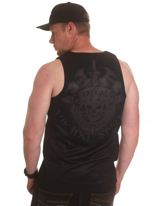 Valhal Spirit Mesh Tank Top BlackNRed...