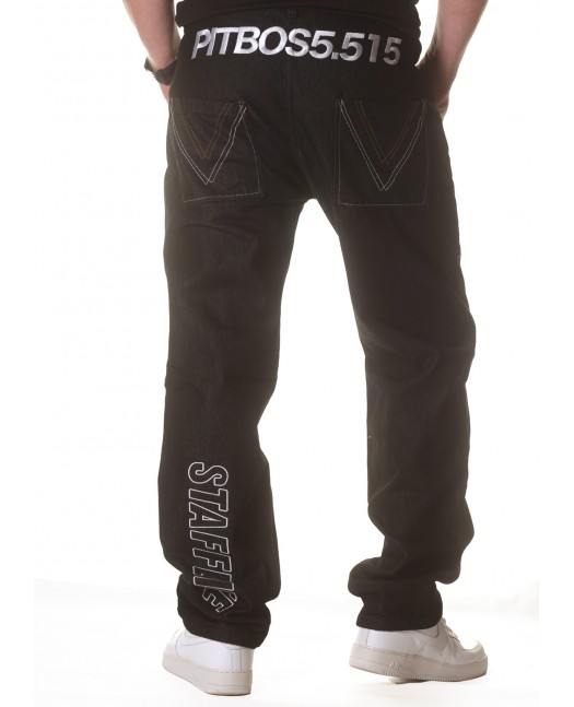 Pitbos StaffLife Jeans Black Regular Fit