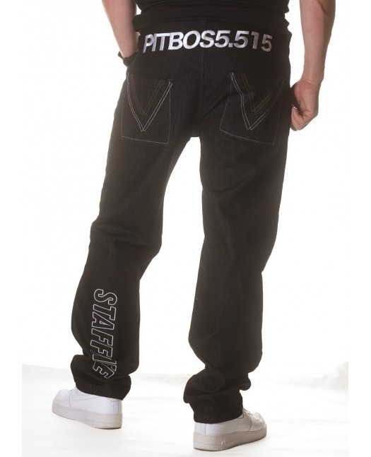 Pitbos StaffLife Jeans Black Regular Fit