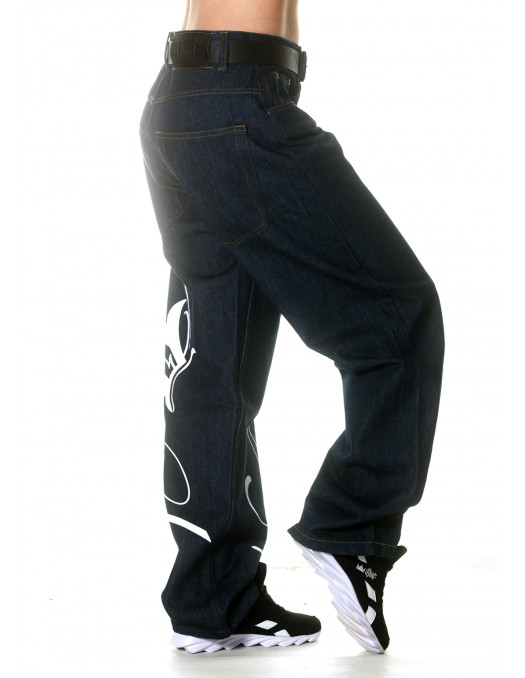 Art Script Logo Jeans Baggy by BSAT