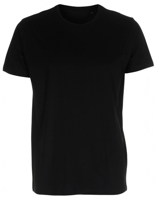 Fitted Organic Cotton T-Shirt Black