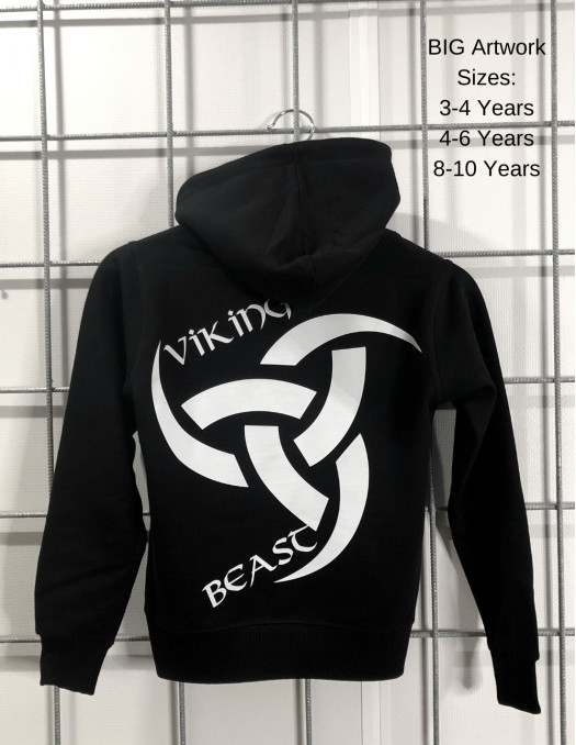 Viking Beast Kids Hoodie Black