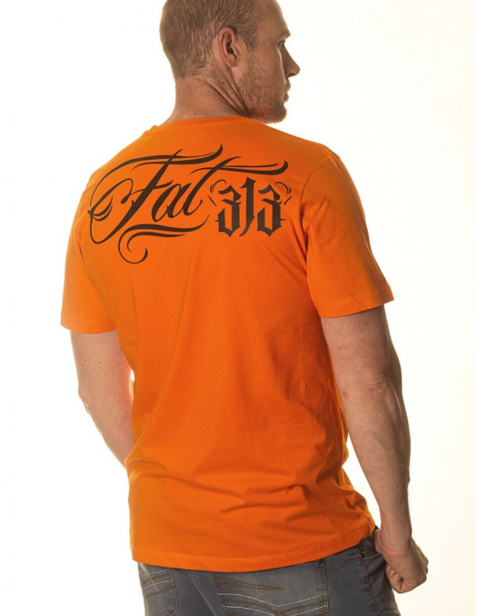 FAT313 Signature T-Shirt Orange Premium Cotton