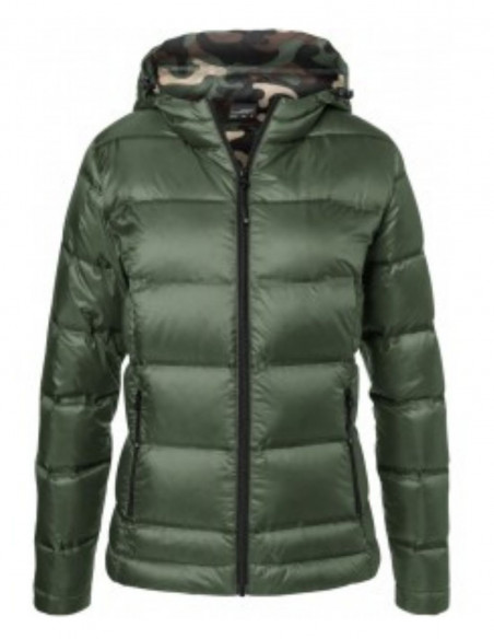 Hooded Down Jacket GreenNCamo