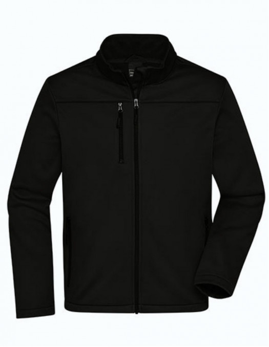 Softshell Trackjacket Black Recycled...