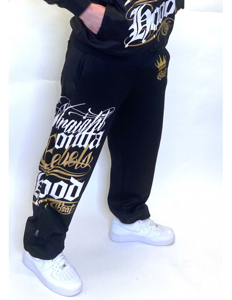 BSAT Rebels Hood Sweatpants Black