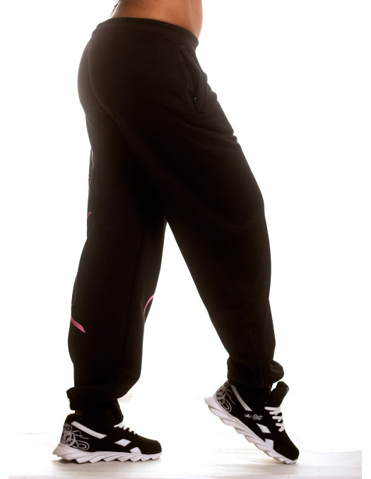 Art Script Sweatpants BlackNPink by BSAT
