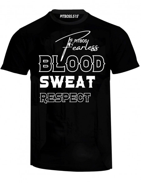 Blood Sweat Respect T-Shirt Black by Pitbos