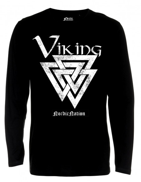 Viking Valknut LS T-Shirt by Nordic Worlds