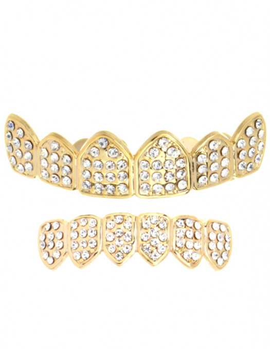 Grillz Upper & Lower Set Gold Plated
