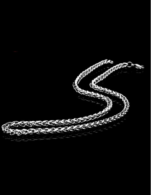 Braided Necklace Stainless Steal 2