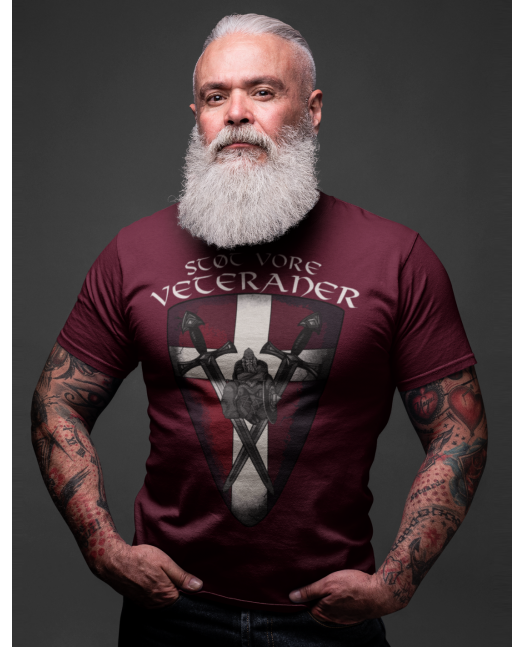 Støt vore Veteraner T-Shirt Burgundy...