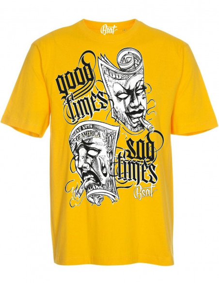 BSAT Good Times Sad Times T-Shirt Yellow