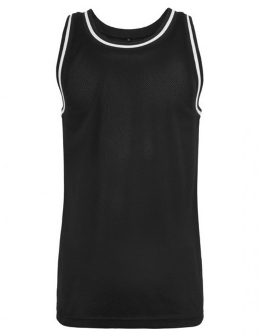 2-Colored Mesh TankTop BlackNWhite
