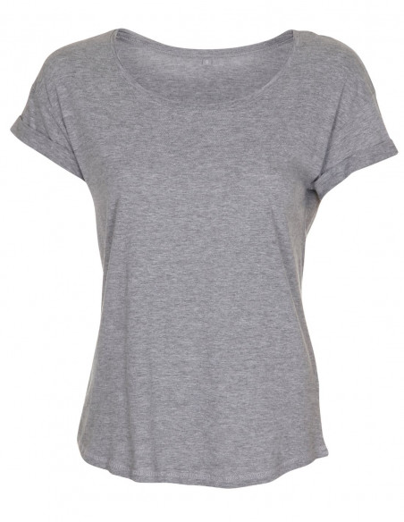 Loose Organic T-Shirt Heather Grey