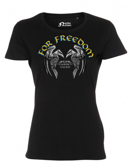 Women Support Ukraine For Freedom T-Shirt by Nordic Nation