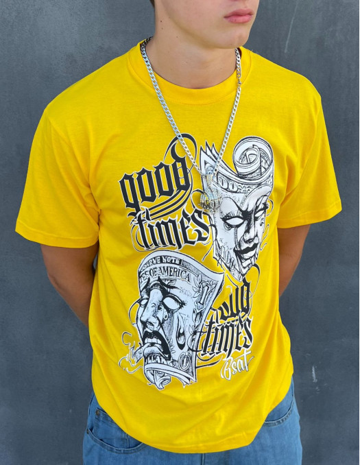 BSAT Good Times Sad Times T-Shirt Yellow