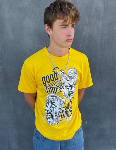 BSAT Good Times Sad Times T-Shirt Yellow