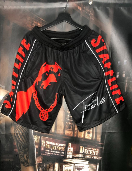 Stafflife PB Dog Mesh Shorts BlackNRed by Pitbos