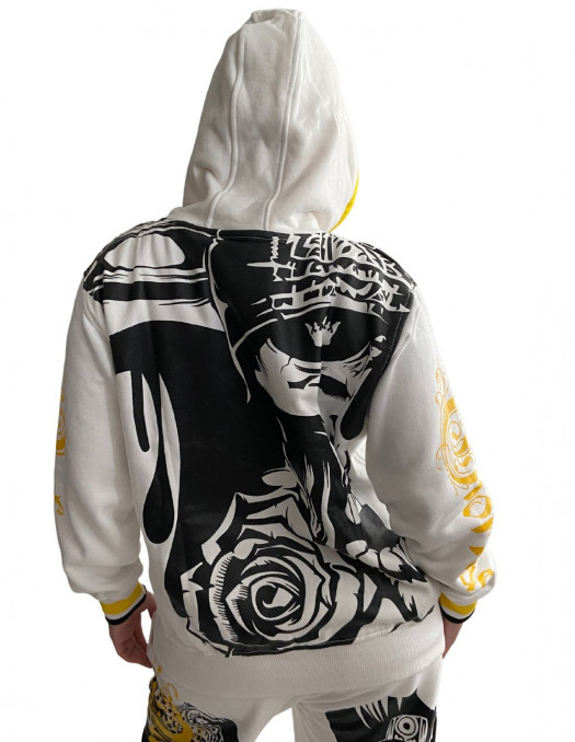 Darkness Glory Graffiti Hoodie White...