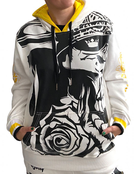 Darkness Glory Graffiti Hoodie White...