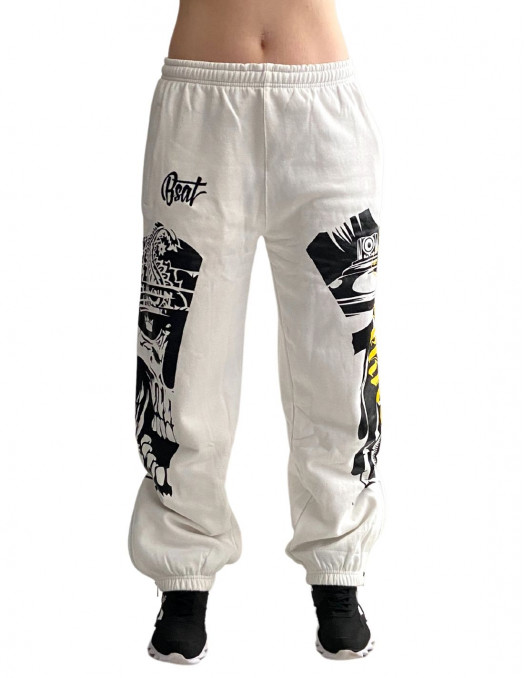 Darkness Graffiti Sweatpants White by...