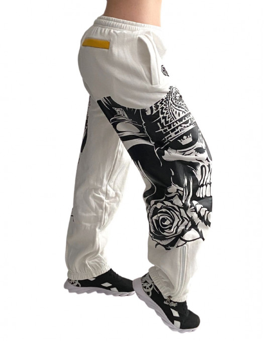 Darkness Graffiti Sweatpants White by...
