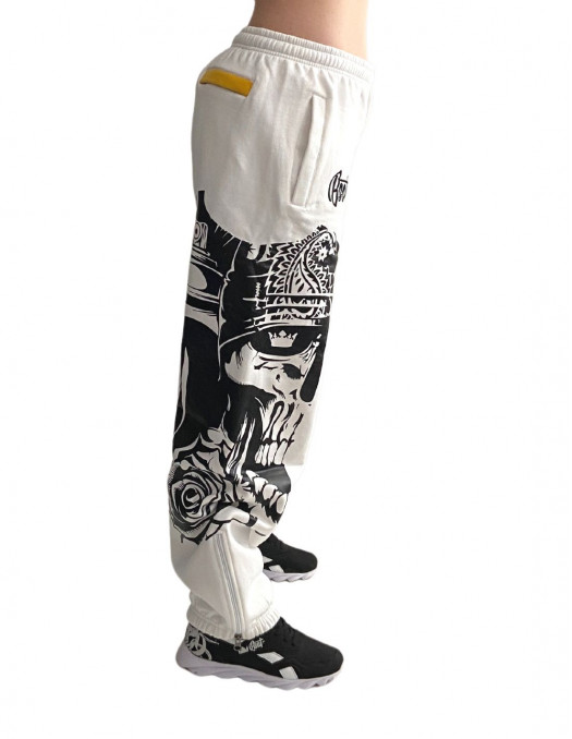 Darkness Graffiti Sweatpants White by...