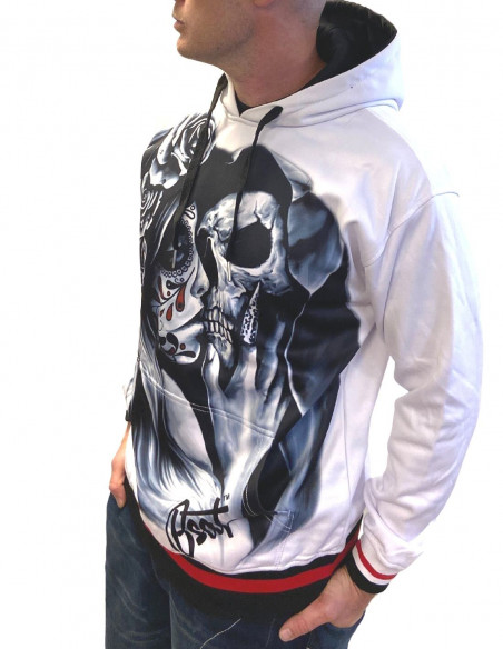 BSAT Day of the Dead Hoodie White