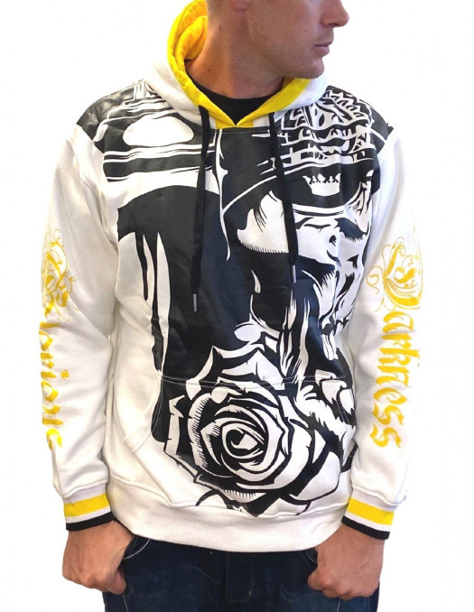 BSAT Darkness Glory Graffitti Hoodie White