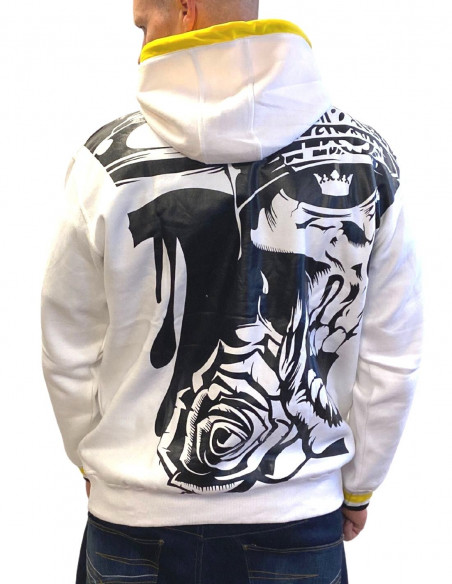 BSAT Darkness Glory Graffitti Hoodie White