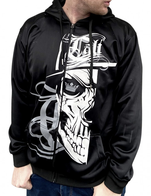 BSAT Cali Skull ZipHoodie Black
