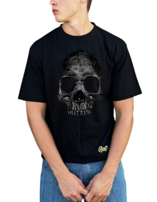 Bad Skull T-Shirt Baggy Black by BSAT