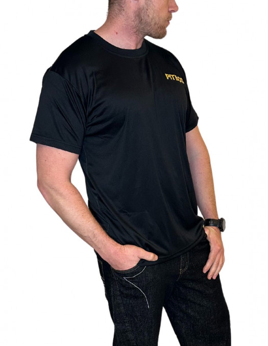 Pitbos Respect T-Shirt Black/Red/Yellow