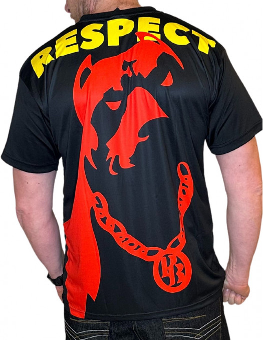 Pitbos Respect T-Shirt Black/Red/Yellow