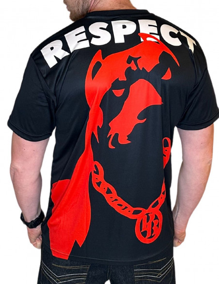 Respect Tee Black/Red/White by Pitbos