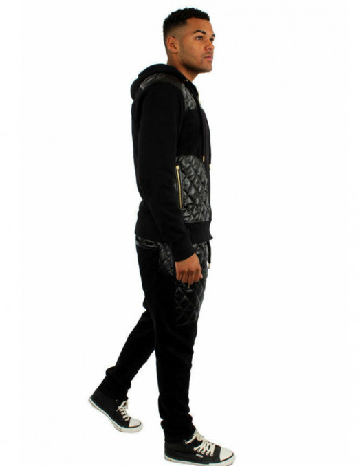 Dirty Money Fleece and Faux Leather...