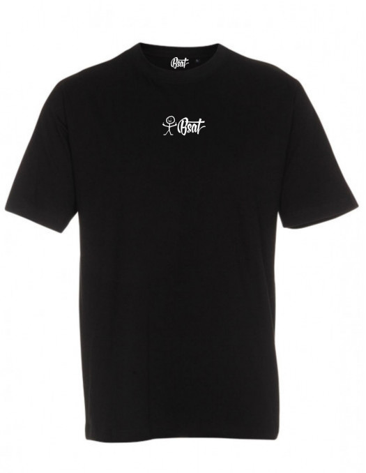 BSAT Stickman Logo T-Shirt Black