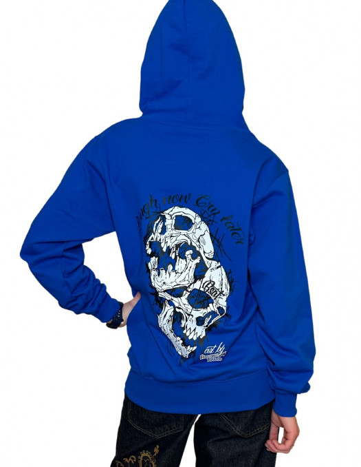 Lough Now Cry Later Hoodie Royal Blue by BSAT