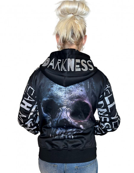 BSAT Darkness Skull El Barrio ZipHoodie