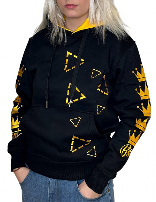 Goldenliscious Crown Diamonds Hoodie by BSAT