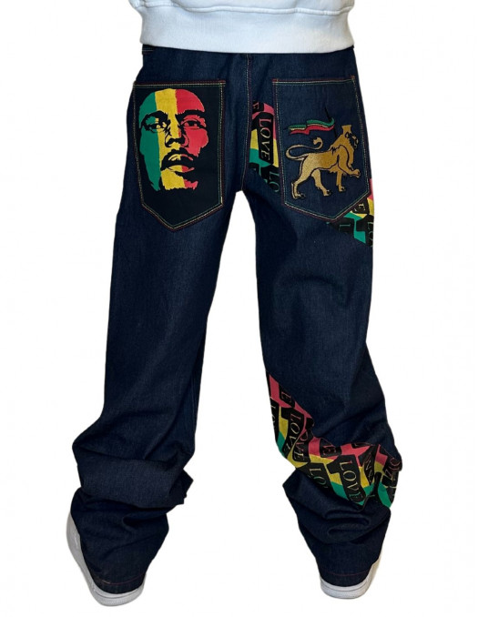 Dirty Money One Love Rasta Baggy...