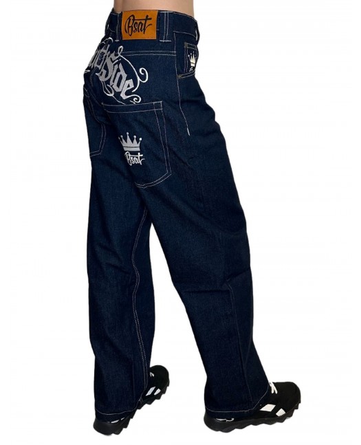 SouthSide Embroidery Baggy Jeans...