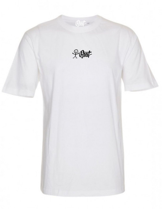 BSAT Stickman Logo T-Shirt White