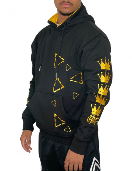 Golden Crown Diamonds Hoodie by BSAT